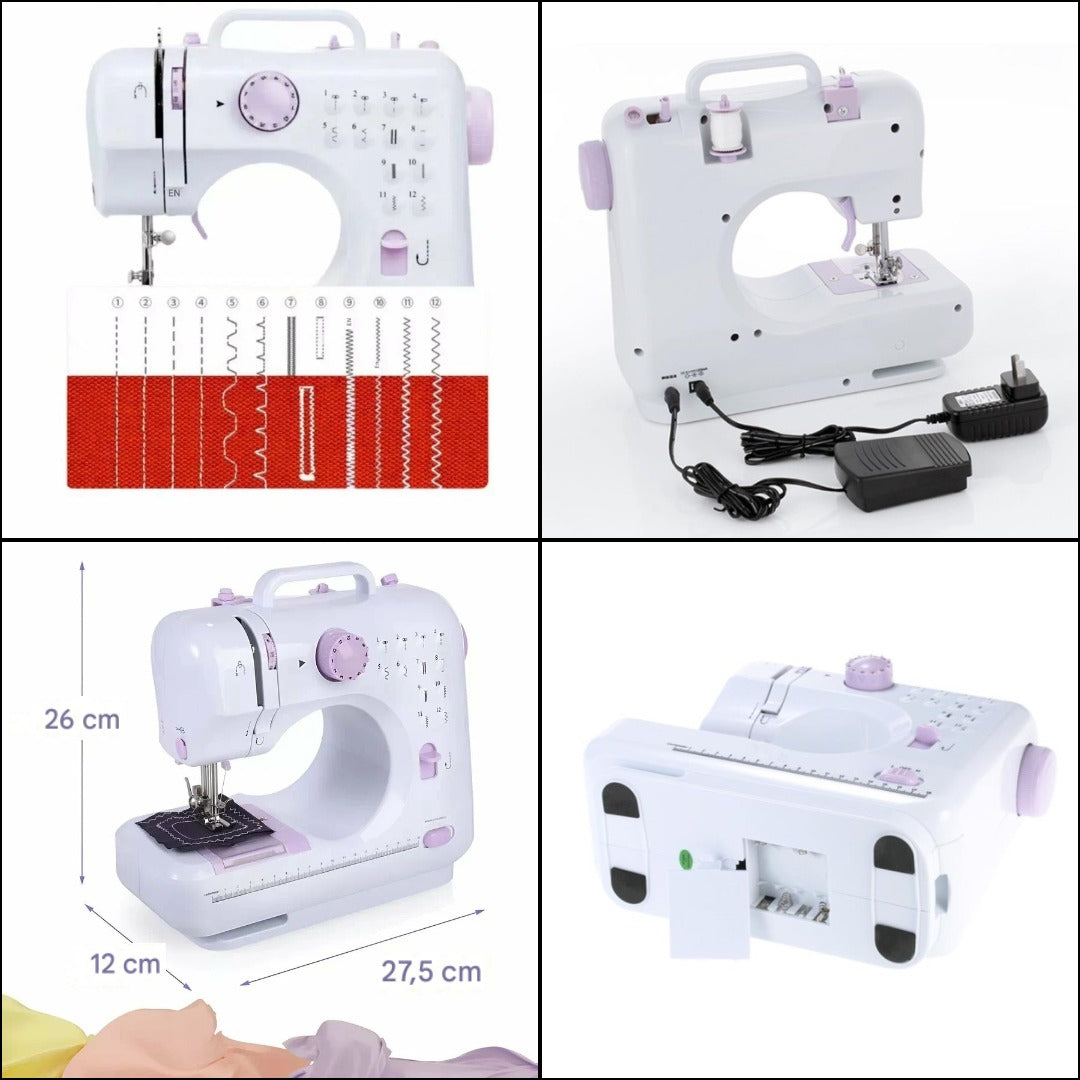 MAQUINA DE COSER 12 PUNTADAS CON MESITA