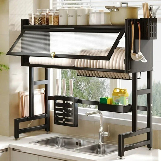 ESCURRIDOR DE PLATOS CON TAPA DE 85 CM