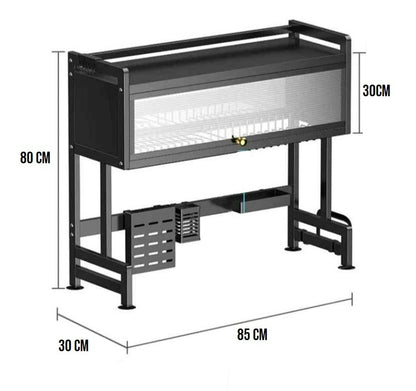ESCURRIDOR DE PLATOS CON TAPA DE 85 CM